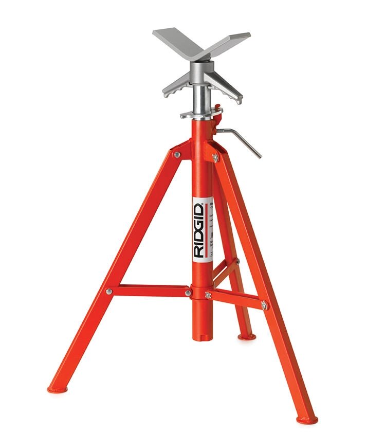 Опора для труб Ridgid с V-образной головкой от компании ООО «ПромКомплект» - фото 1