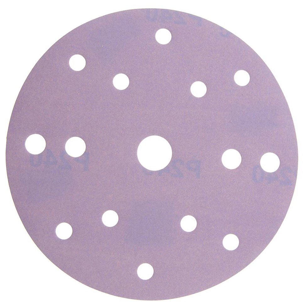 P100 150мм SMIRDEX Ceramic Velcro Discs 740 Абразивный круг, с 15 отверстиями от компании ООО «ВЕКТРА» - фото 1
