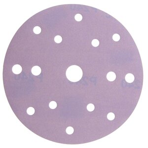 P100 150мм SMIRDEX Ceramic Velcro Discs 740 Абразивный круг, с 15 отверстиями