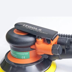 ITOOLS IT-125-5-H8-VS-ECO Машинка шлифовальная пневматическая, орбита 5мм, подложка 125мм, с 8 отверстиями