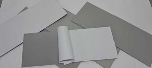 Абразивная губка в листе 19см х 50 см х 6мм + липкий слой Very Fine P180