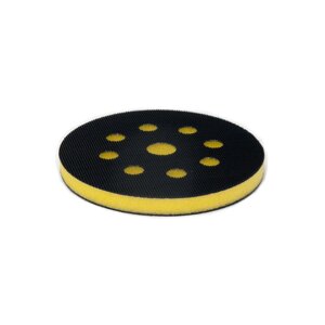 Подложка промежуточная 125 mm T10mm STANDARD на липучке, 8отв, желтая жесткая ICAR H YELLOW