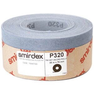 P120 70мм*25м SMIRDEX Net Velcro 750 Абразивная сетка в рулонах