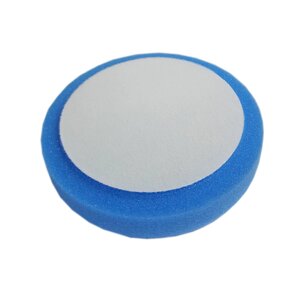 Полировальный поролоновый круг 150 mm 30 mm среднежесткий синий BLUE