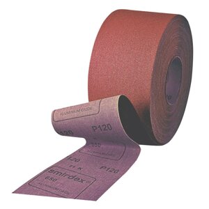 Р100 115мм*25м SMIRDEX 650 J Cloth Абразивная шлифовальная ткань в рулоне