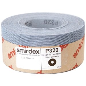 P60 70мм*25м SMIRDEX Net Velcro 750 Абразивная сетка в рулонах