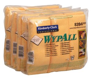 KIMBERLY-CLARK WypAll Салфетка из микрофибры 40*40см, жёлтая