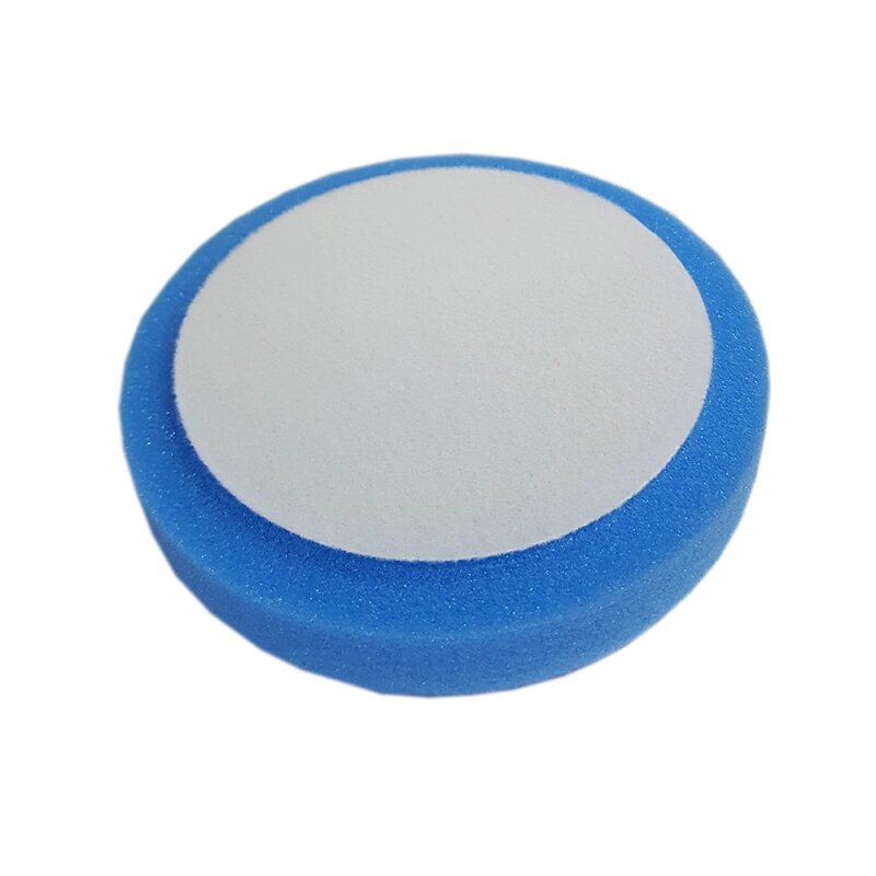 Полировальный поролоновый круг 150 mm 30 mm среднежесткий синий BLUE от компании ООО «ВЕКТРА» - фото 1