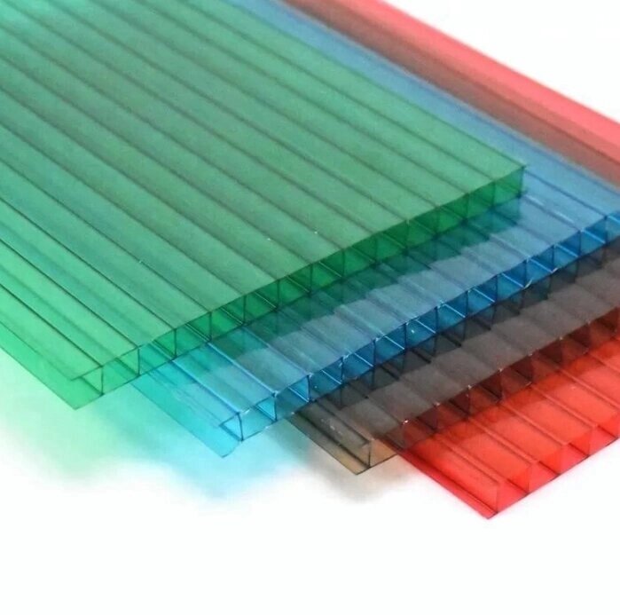 Сотовый поликарбонат 4 мм (0,47 кг/кв. м) 2,1х6,0 м MULTIGREEN цветной от компании Тех-Деталь96 - фото 1