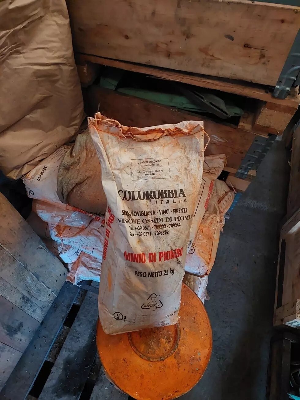 Сурик Свинцовый мешок 25 кг Италия. Цена 7500 руб, купить в ...