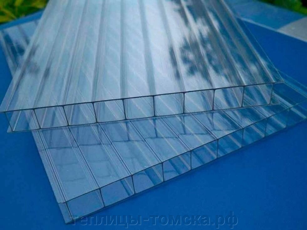 Сотовый поликарбонат 6 мм бесцветный от компании Теплицы-томска - фото 1