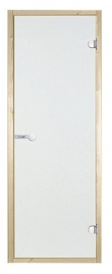 HARVIA Двери стеклянные 8/19 коробка ольха, прозрачная D81904L от компании СпаТех - фото 1
