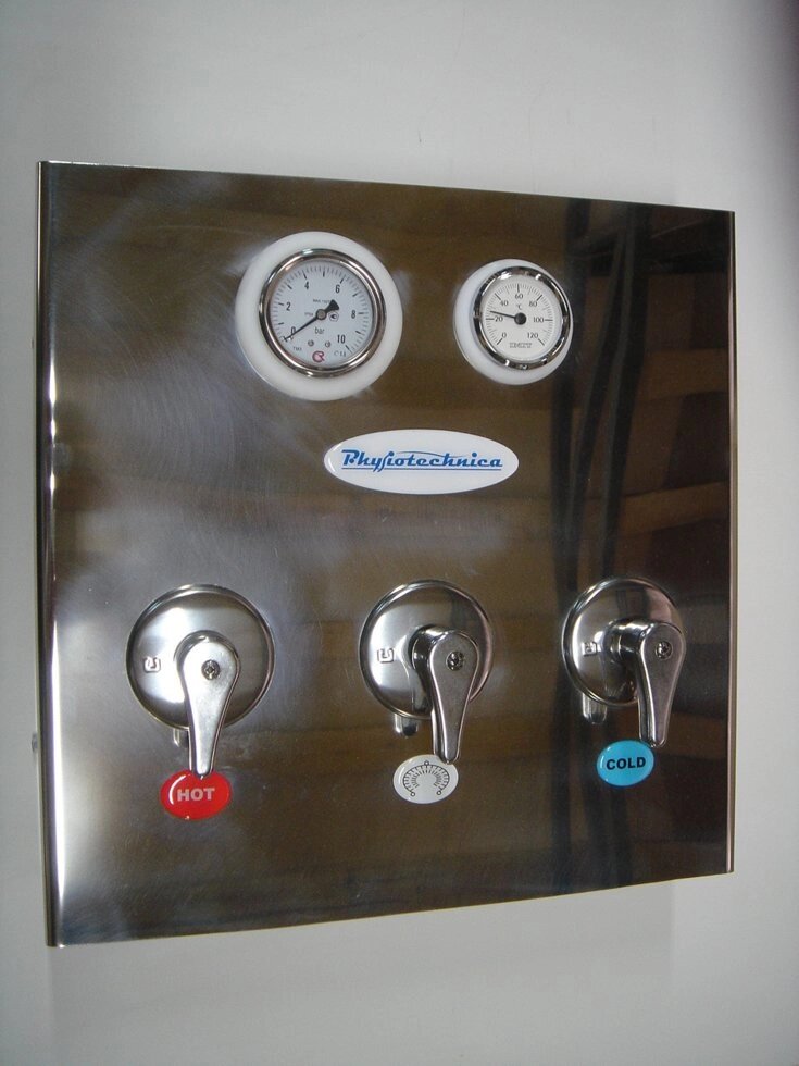 Термостатический смеситель D 1 1/4&quot; для подключения водолечебных душей или кафедры «Vuoksa»  (скрытый монтаж) - выбрать