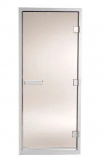 TYLO Дверь для турецкой парной 60 G, стекло бронза, коробка белая от компании СпаТех - фото 1