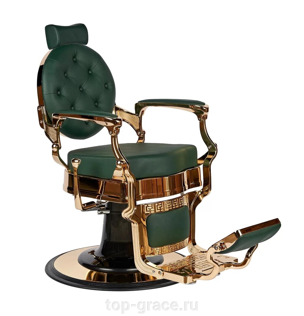 Кресло для барбершопа BUZZ Gold Green от компании top ГРАС - фото 1