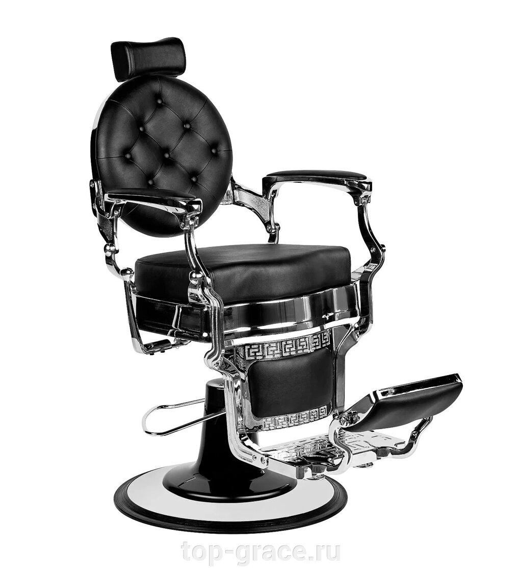 Кресло для барбершопа BUZZ Silver Black от компании top ГРАС - фото 1