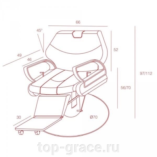 Кресло парикмахерское a100 lord