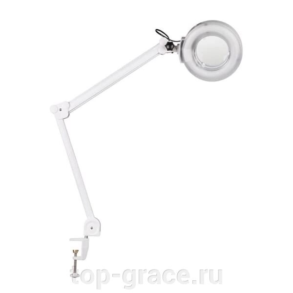 Лампа-лупа (5 диоптрии) на струбцине (диодные лампы) Х01а (LED) от компании top ГРАС - фото 1