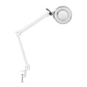 Лампа-лупа (5 диоптрии) на струбцине (диодные лампы) Х01а (LED)