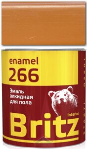 Эмаль ПФ-266 желто-коричневая (1,9 кг) ТУ "БРИЦ"