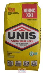 Клей для плитки "ЮНИС XXI" 25 кг