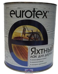 Лак яхтный полуматовый "EUROTEX" 2,0 л