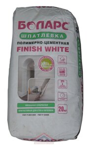 Шпатлевка финишная полимерно-цементная FINISH WHITE "БОЛАРС"20 кг)