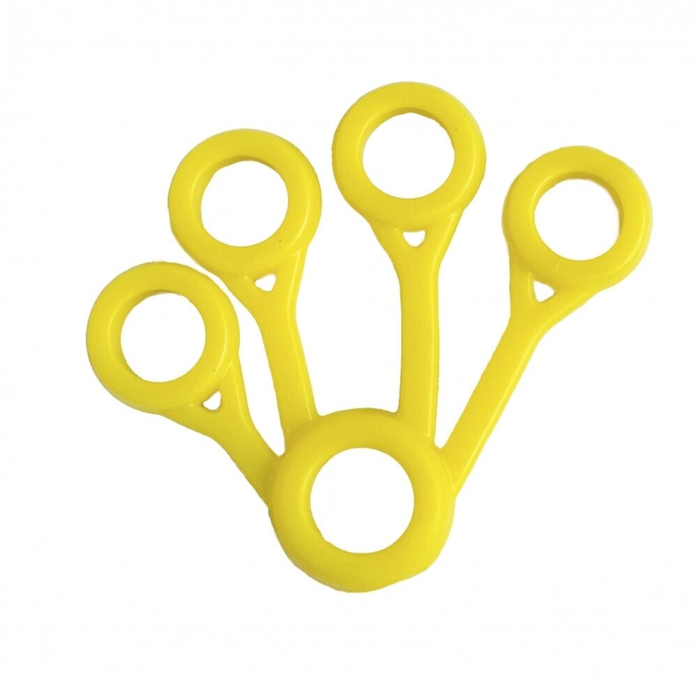 Эспандер для пальцев тренажер Finger Exerciser желтый от компании Интернет-магазин "Спорттовары24" - фото 1