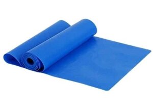 Лента эластичная для йоги, синяя