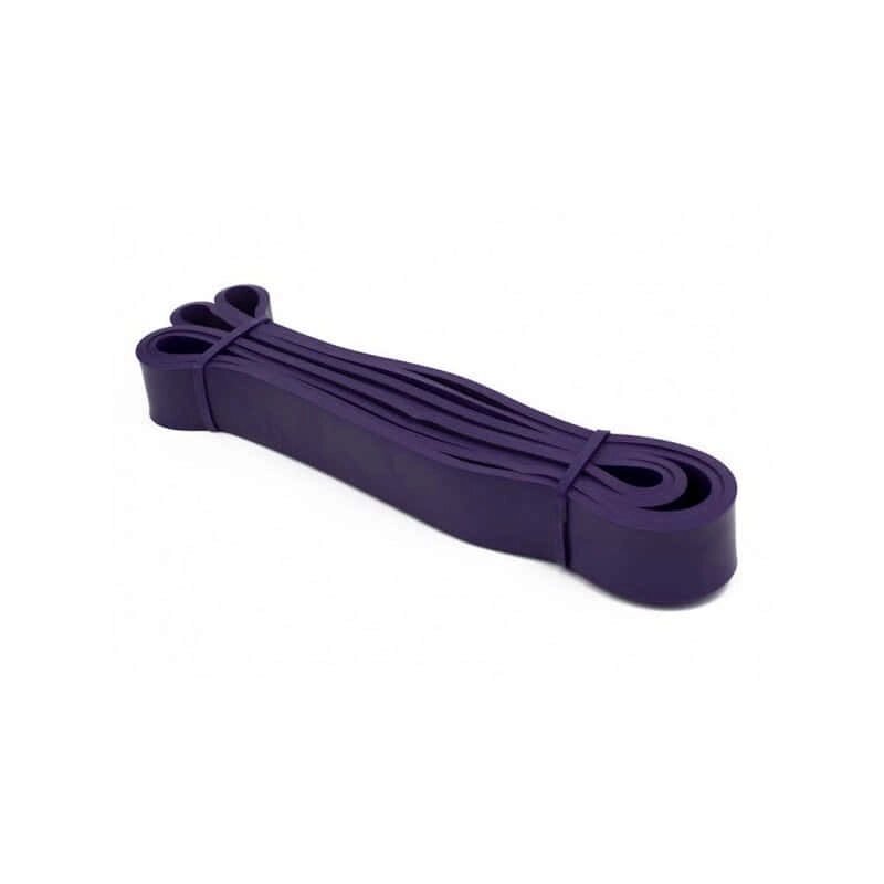 Резиновый эспандер лента фиолетовый, петля нагрузка 14 - 34 кг. - фото