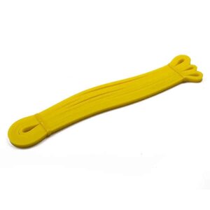 Резиновый эспандер лента желтый, петля нагрузка 4 - 9 кг.
