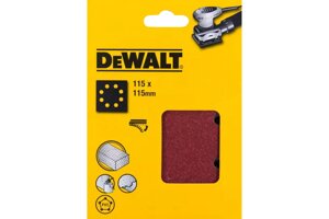 DeWalt Шлифлисты перф. 115х115мм,60G, 10шт DT3021-QZ