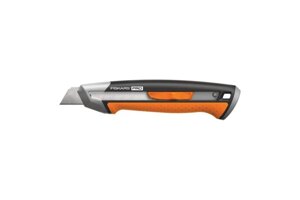 FISKARS Нож строительный с выдвижным , сменным лезвием18мм CarbonMax 1 027 227