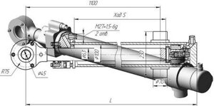 Подъем отвала трубоукладчика ТР-12 / ТР-20 ГЦ-100.63х900.31