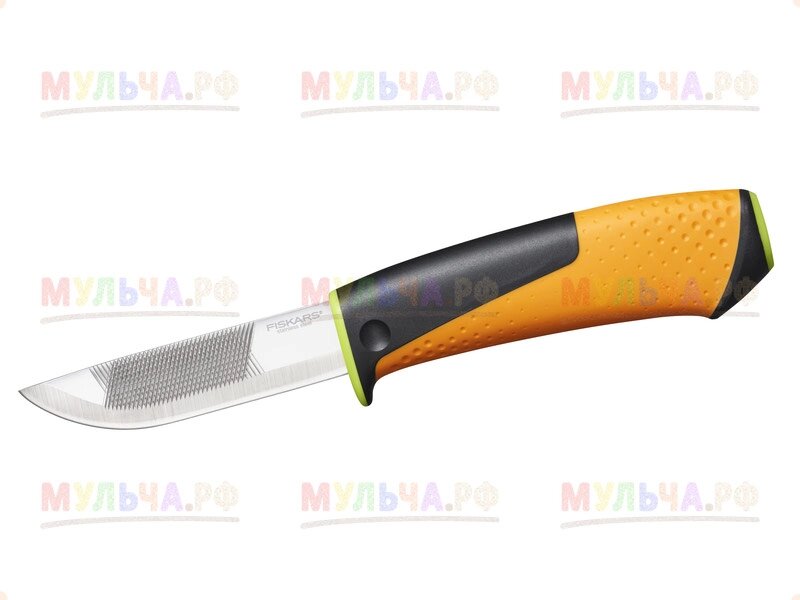 Fiskars, Нож для тяжелых работ с точилкой, арт 1023619 от компании Наш Кедр и Мульча. рф - фото 1