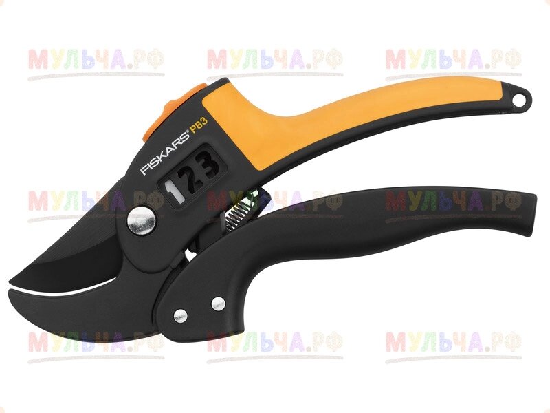 Fiskars, Секатор с храповым механизмом P83, арт 1000575 от компании Наш Кедр и Мульча. рф - фото 1