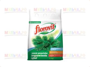 Florovit гранулированный против побурения хвои, пакет 1 кг