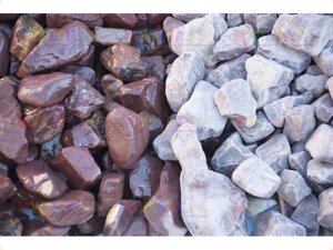 Каменная крошка Яшма бордовая Галтованная, 20-40 мм, 10 кг