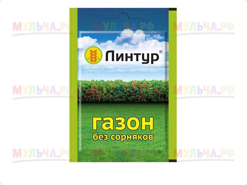 Линтур (пакет) препарат для борьбы с сорняками на газонах, 1,8 г от компании Наш Кедр и Мульча. рф - фото 1