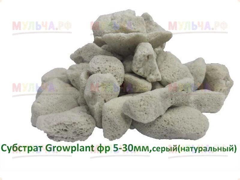 Пеностекло Субстрат Growplant, фр. 0,8-5 мм, зеленый, 50 л от компании Наш Кедр и Мульча. рф - фото 1