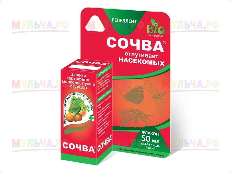 Сочва (репелент), 50 мл от компании Наш Кедр и Мульча. рф - фото 1