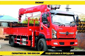 Бортовой автомобиль Dongfeng с КМУ 8 т