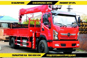 Бортовой автомобиль Dongfeng с КМУ 8 т