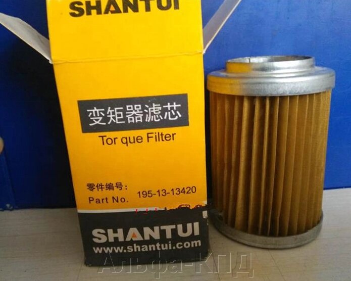 Фильтр 195-13-13420 гидротрансформатора на бульдозер SHANTUI - фото
