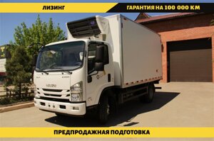 Авторефрижератор на базе шасси Isuzu Elf, 4x2, г/п 5 т, с гидробортом