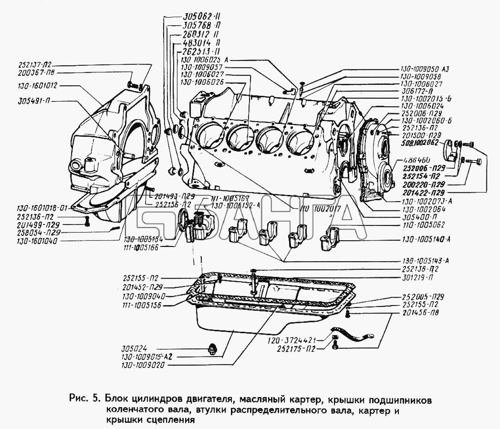 Блок цилиндров ЗИЛ-130, 433360, 431410 с хранения (АМО ЗИЛ) 130-1002010 от компании ООО  "ДИЗЕЛЬ-НАВИГАТОР" - фото 1