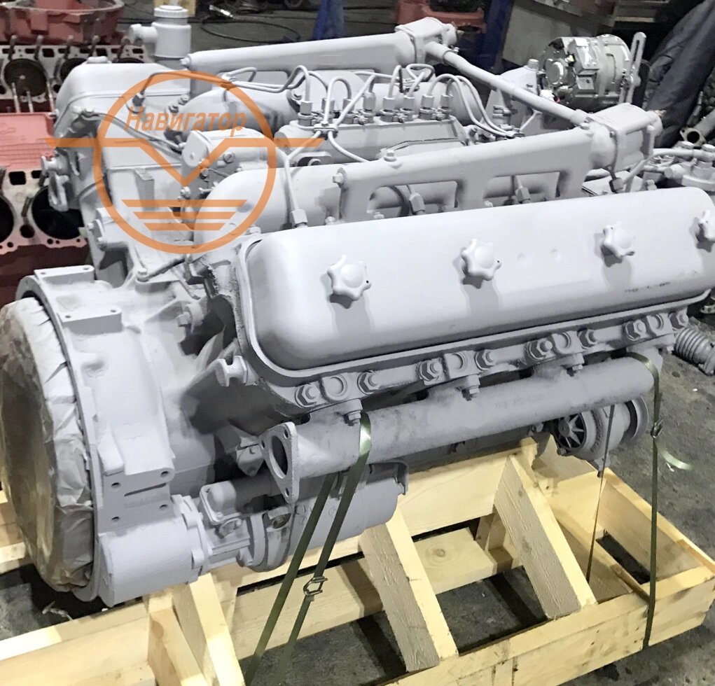 Двигатель ЯМЗ-238М2 проектной сборки без кпп и сцепления блок нового образца 238М2-1000187 от компании ООО  "ДИЗЕЛЬ-НАВИГАТОР" - фото 1