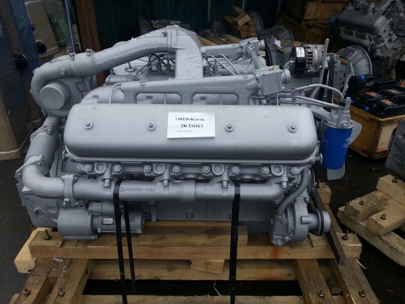 Двигатель ЯМЗ-238НД4  без кпп и сцепления на новом заводском блоке 238НД4-1000186 от компании ООО  "ДИЗЕЛЬ-НАВИГАТОР" - фото 1