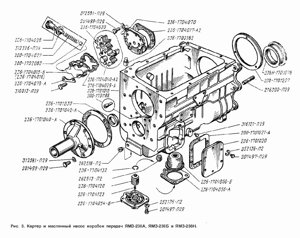 Корпус насоса масляного для двигателя ЯМЗ 236-1704018-Б Автодизель