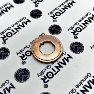 Шайба медная MANTOR F00RJ01086 ( 7 мм, 2.0 мм, с фаской)